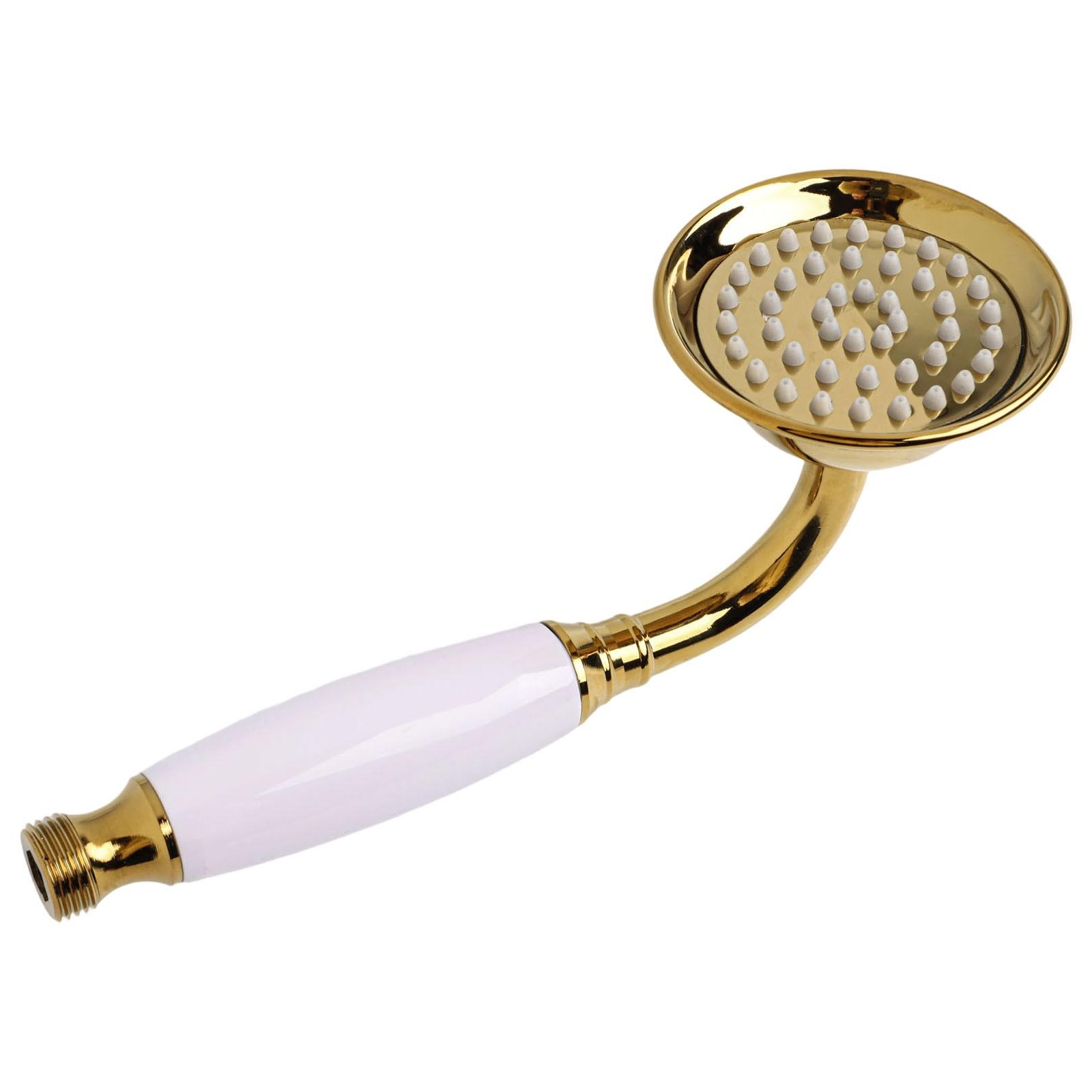

Gold Stainless Steel Handheld Shower Head with 40 Percent Water Saving Design золотий