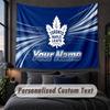 Custom Name Text Tapestry,Toronto Maple Leafs Decorative Wall Hanging, Background Tapestry For Home Bedroom