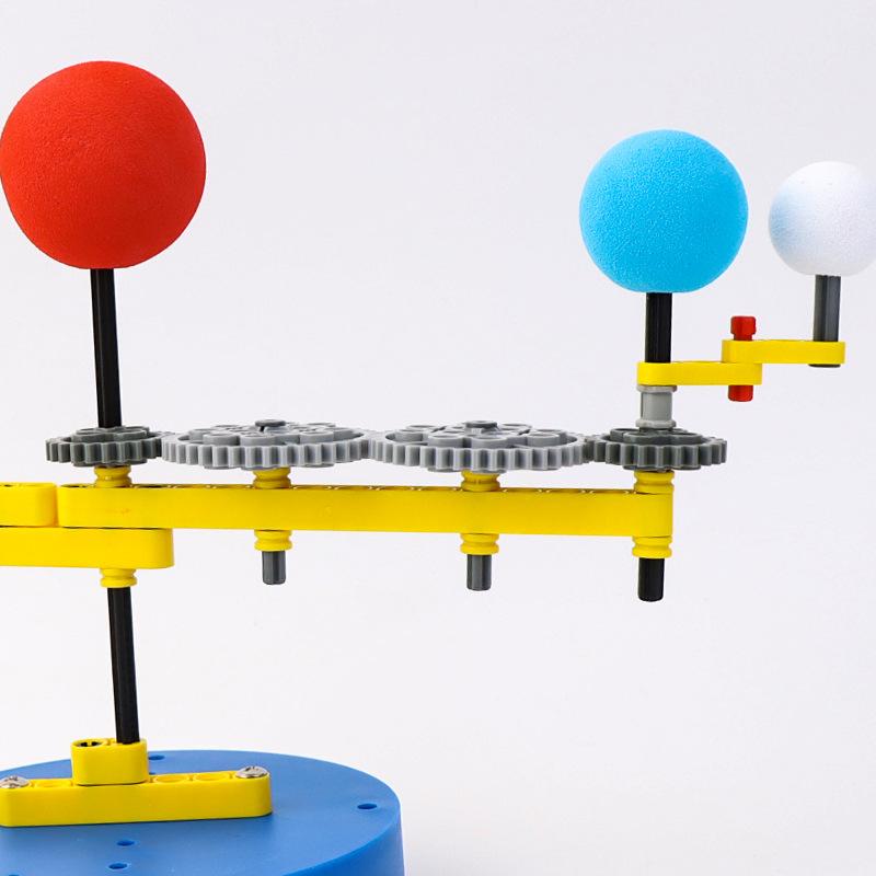 Earth Moon Sun Rotation Model Kids Science Toy Technology Physics Puzzle Kit STEM Learning Educational Toys for Children