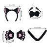 Cats Ears Headbands with Tail Cats Tail,Glove Bowtie Halloween Cosplays Costume