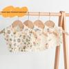 Ruffle Lace Waterproof Cotton Baby Bib (Seven-Layer Gauze)