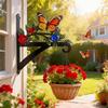 Colorful Wall-mounted Hanger Rust-Proof Wall Hook Beautiful Metal Decorative Rack  Garden Decor