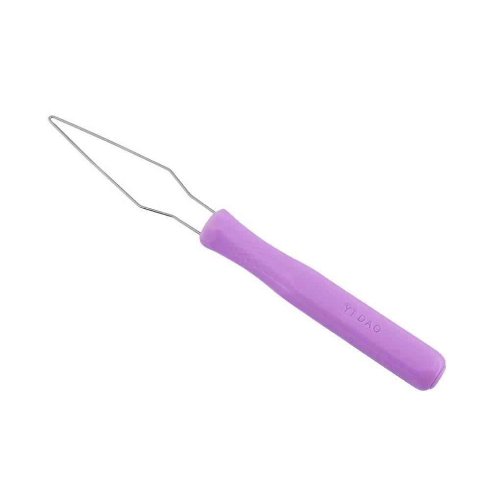 Plastic Handle Automatic Needle Threader DIY Needlework Sewing Accessories Quick Sewing Threader Stitch Unpicker фиолетовый