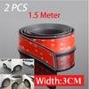 2x 1.5MxM Car Fender Flare Extension Wheel Eyebrow Protector Strip Trim Black