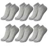 6 Pairs Solid Mesh Men's Socks Invisible Ankle Socks Men Summer Breathable Thin Boot Socks