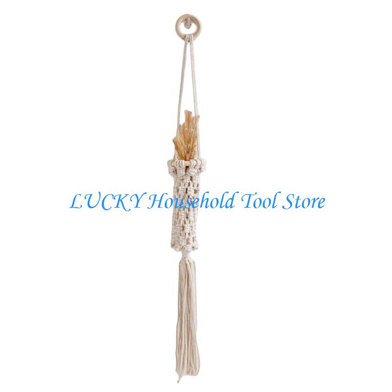 J0MC Plant Hanger Indoor Hanging Plant Basket Decorative Outdoor Handmade Flower