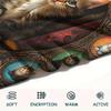 Tabby Cat Print Flannel Blanket, High quality Comfortable for All Seasons, Home Decor, Warmth and Comfort, Perfect for Christmas Gifts