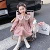 Jaydyequ Long Sleeve Tulle Formal Perfect for Shrine and Brushed Floral 120cm Girls' Dress, Spring/Autumn Dress, Weddings, Visits, Recitals,