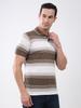 MONTE CARLO Men Regular Fit Brown Tshirt