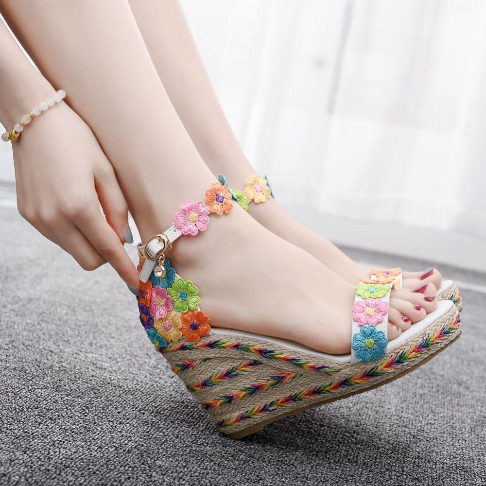 peep toe platform wedges