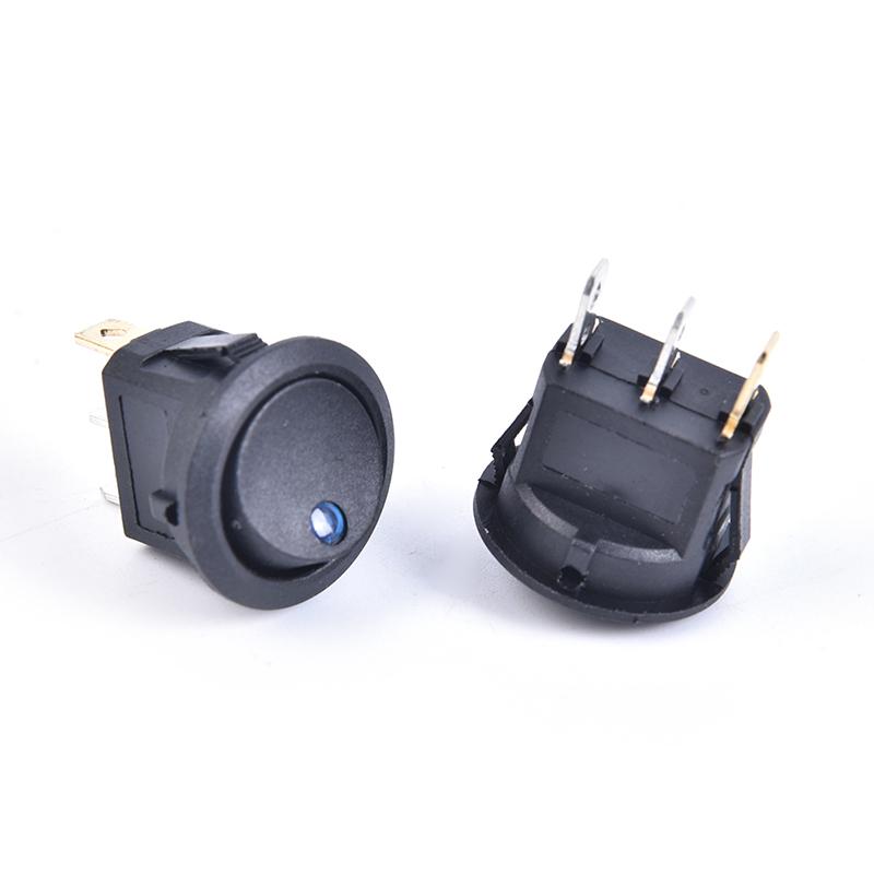 4Pcs 12V 20A Round Rocker Switch On/Off Led Light Car Marine Boat Dot Toggle