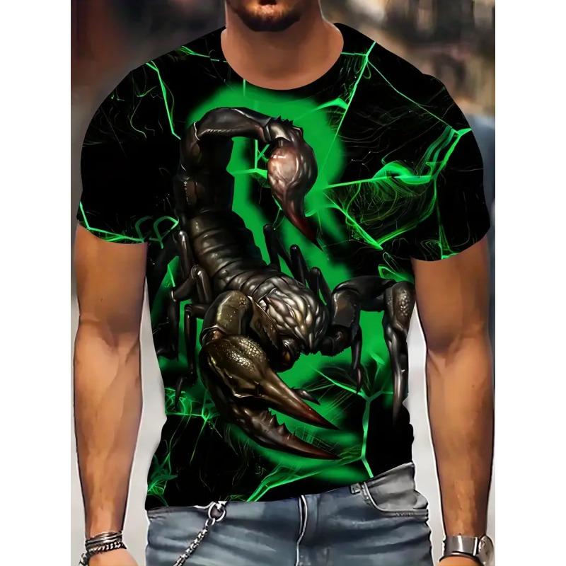 Animal Scorpion Pattern T shirts For Men/Women 3D Printing Street Trend XXS