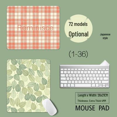 Minimalist Anime Cartoon Mouse Pad - Fresh & Cute Desk Mat for Office & Computer