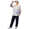 Li Ning X Disney Collaboration Stitch Series Printed Round Neck Pullover Casual Sports Short Sleeve T-Shirt Men T-Shirt Mica-Gray ATSU157-5