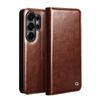 Carcasă Qiali din Piele cu Clapetă și Suport Carduri pentru Samsung Galaxy S26+ Ultra 5G