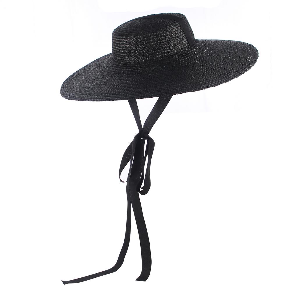 Womens flat top straw hat Clearance