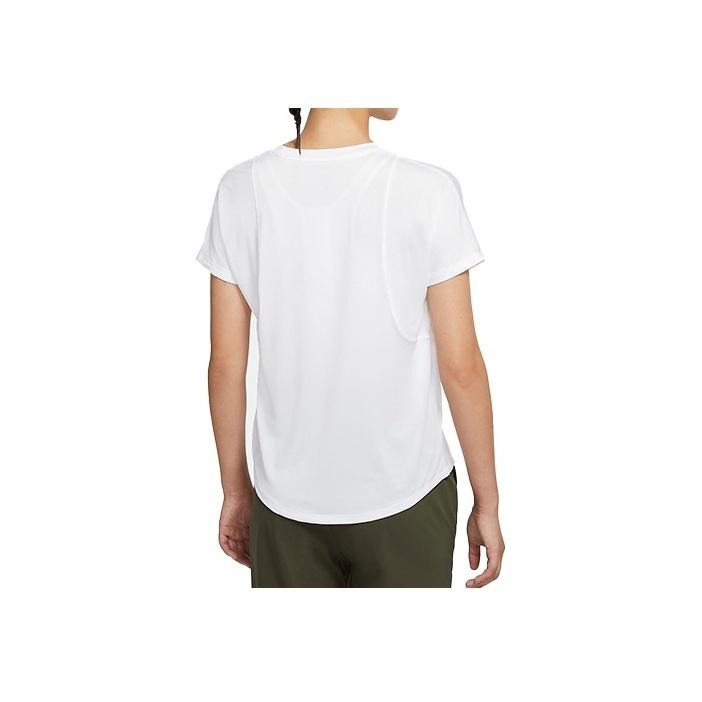 Nike Air Dri-FIT Running Short Sleeve Crew Neck T-Shirt Women Tops White CU3330-100