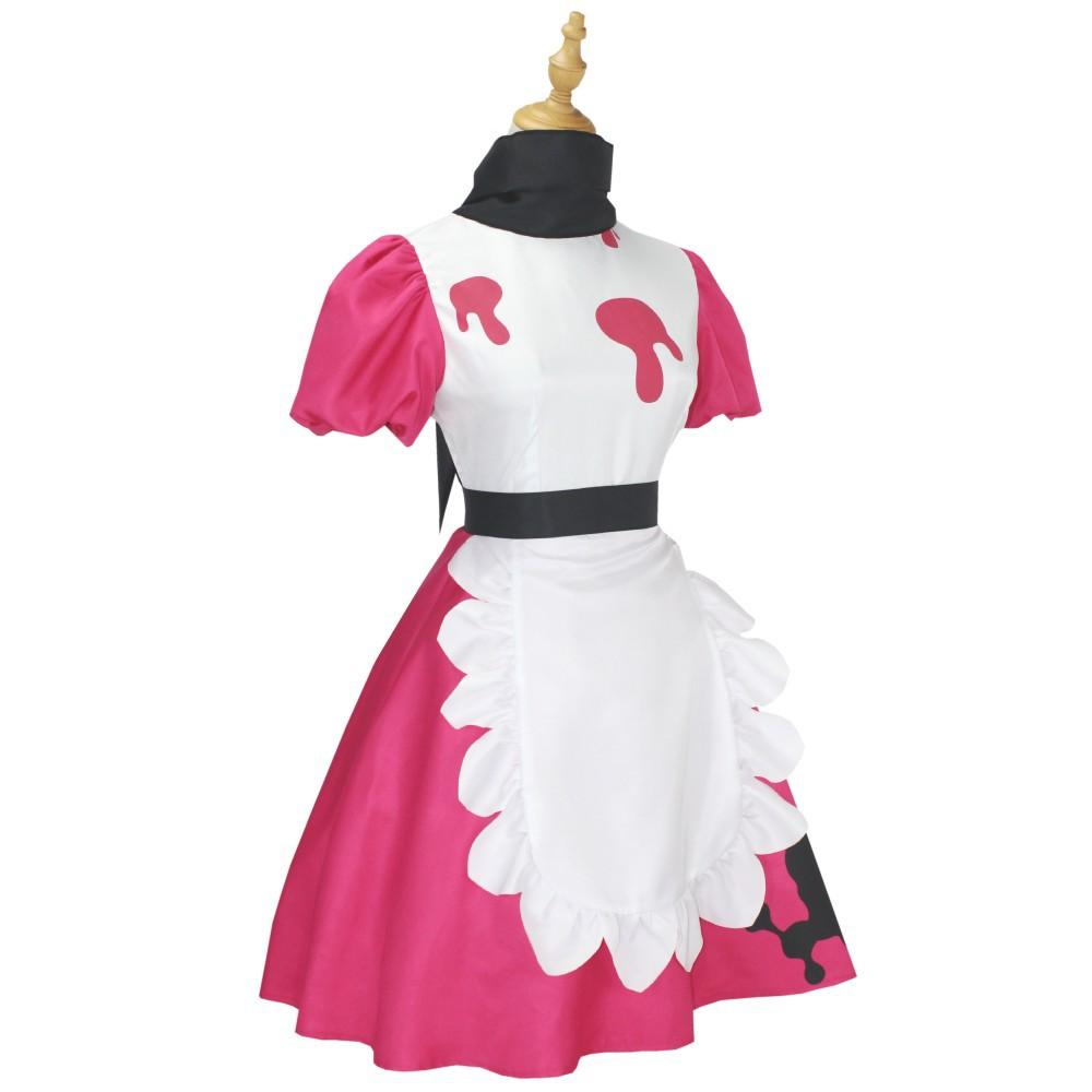 Niffty Anime Niff Cosplay Kostüm Anzug Niedliches Teufel Rollenspiel Kleidung Perücke Uniform Hotel Cosplay Halloween Party Damen Kleid