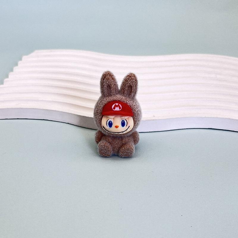 Flocking Doll Pendant Keychain DIY Decorative Ornament Jewelry Girlfriend Gift Bag Pendant