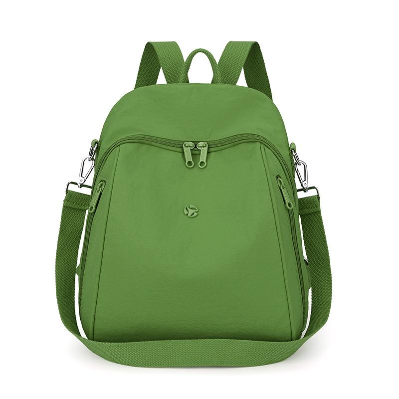 Einfarbiger Damenrucksack Große Kapazität Reiserucksack Leichte Nylontasche