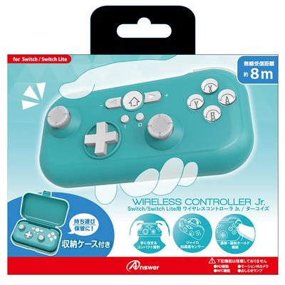 Antwort Drahtloser Controller für Lite Türkis Switch-Bedienung Ideal für Personen mit kleinen Händen Drahtlose TURBO-Dauerhaltefunktion enthalten