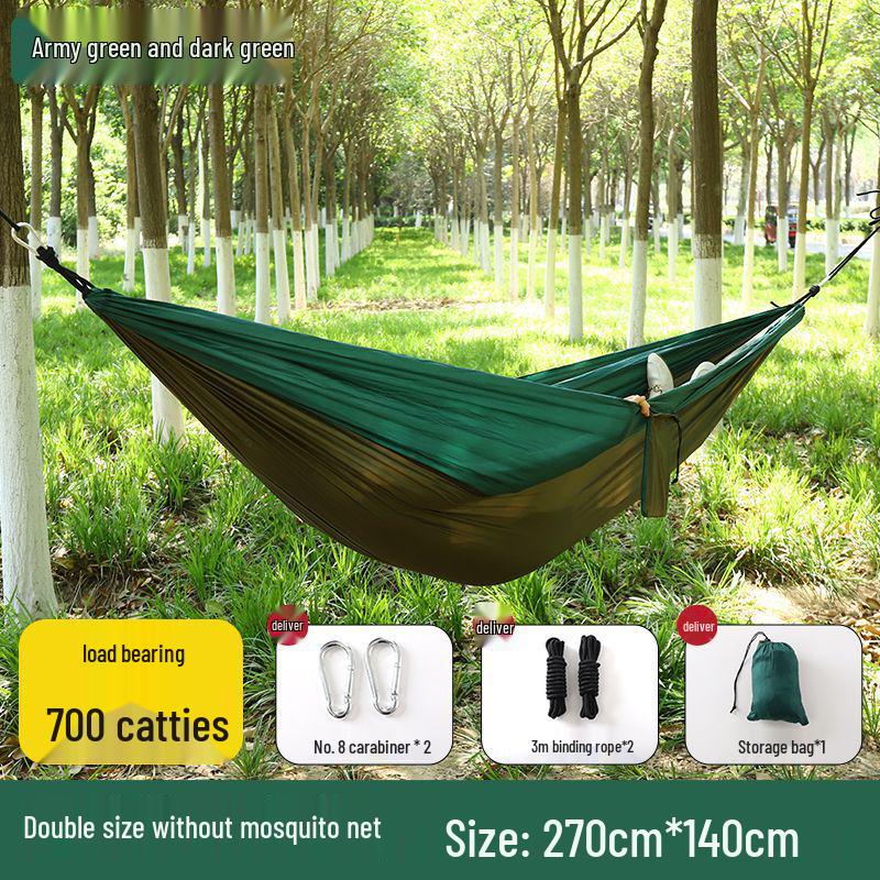 """Schnellöffnende Mückendichte Outdoor-Hängematte mit Netz - Einzel-/Doppel-, Kippsicher, Nylon"""