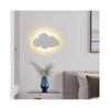 Cloud White Wooden Night Light Wall Mounted Nursery Ceiling Lighting White Light,NOT Battery Operated