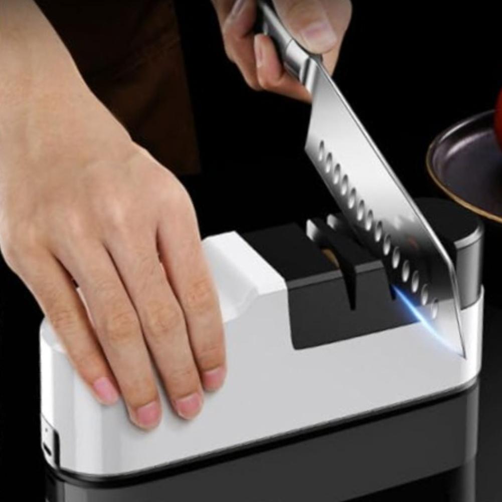 1pc Sharpener 20x7x5cm Electric Sharpener Features With Convenient Sharpening Station For Kitchen Knives Accessories Abrasive