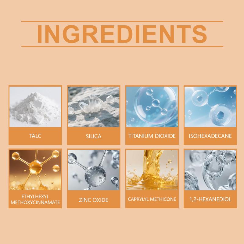 Sunscreen Loose Powder Sunblock Skin Protective Invisible Pore Solar Blocker Lasting Oil Control Light Waterproof Setting Powder