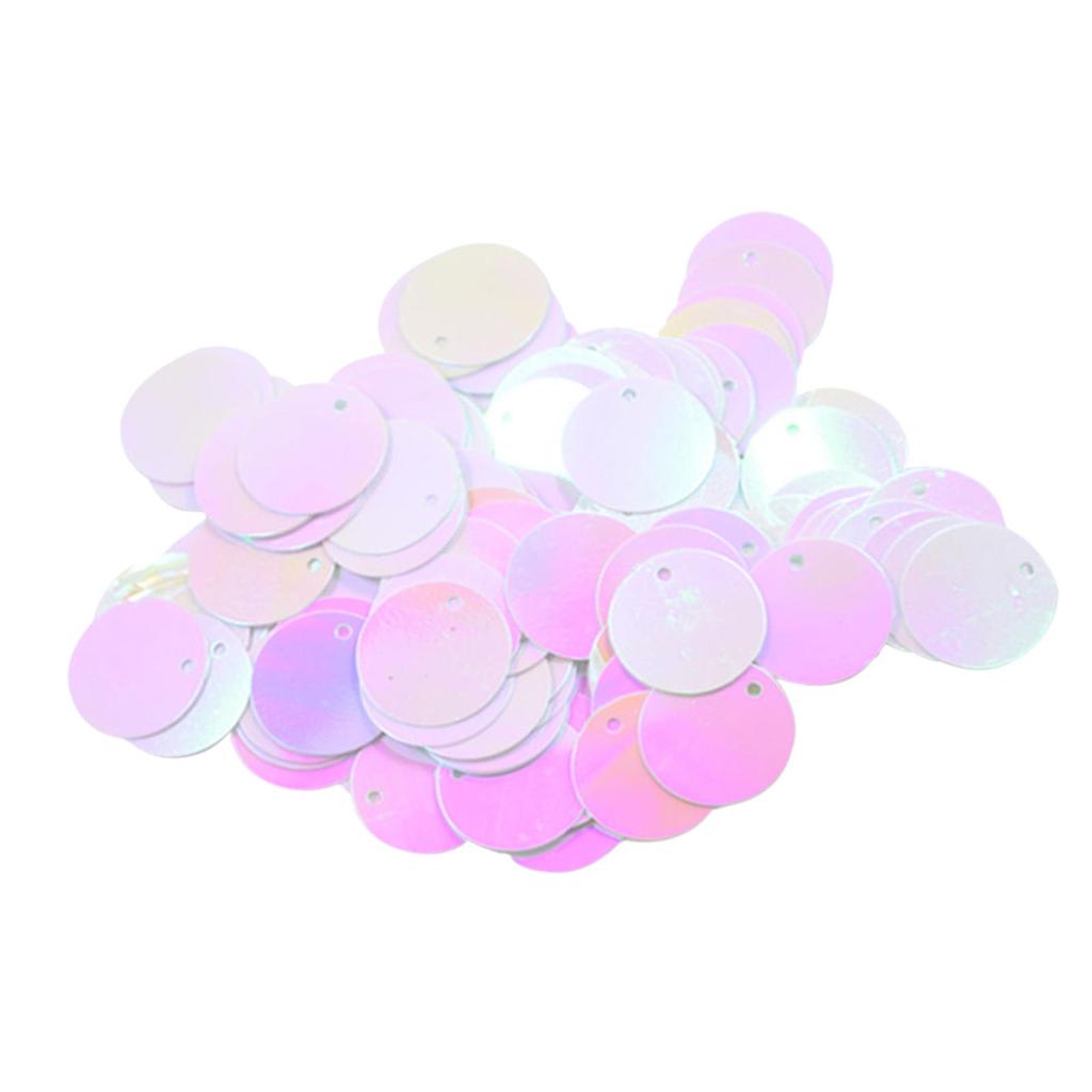 DIY Shiny Round Loose Sequins Paillettes Sewing Craft 16mm Blue
