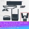 For Mazda CX6 CX-6e CX-6 Full set interior Film Navigation screen Sticker Gear Panel TPU Transparent Protection Film Accessories