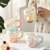 Creative Ceramic Cup Three-Dimensional Hand-Painted Cartoon Single Cup Household Mug Office Water Cup Cute Milk Oat Cup