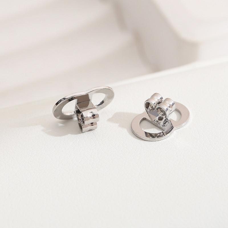 Ohrringverschlüsse in Gold oder Silber mit sicherer 8-Form-Struktur für große Ohrringe, bequeme Passform, universelle Kompatibilität