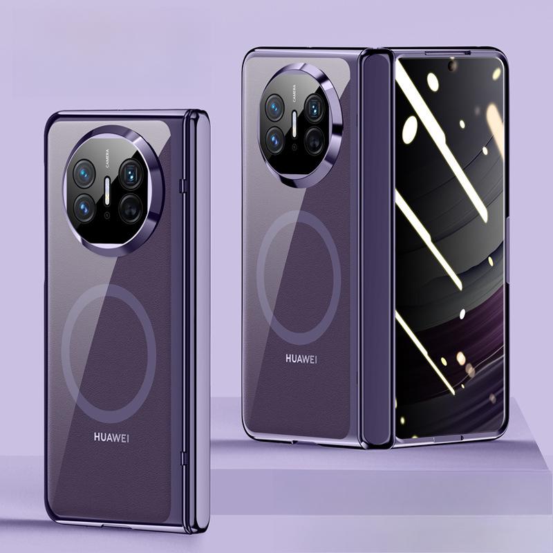 Suitable for Huawei MateX5 Mobile Phone Case Film Integrated Magnetic Charging Transparent X5 Lens Full-inclusive Anti-fall Business Case