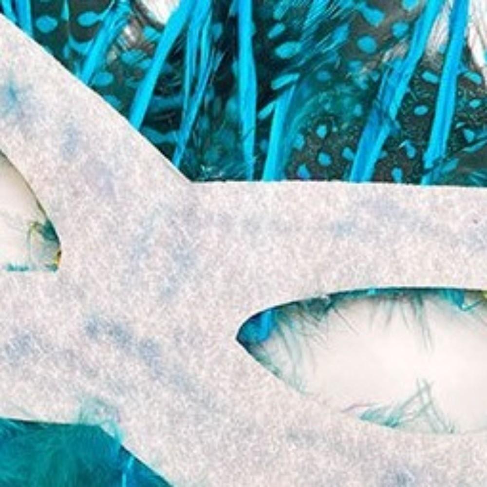 Half Face Feather Mask Comfortable Wear Masquerade Mask Performance Mask  Photography Prop