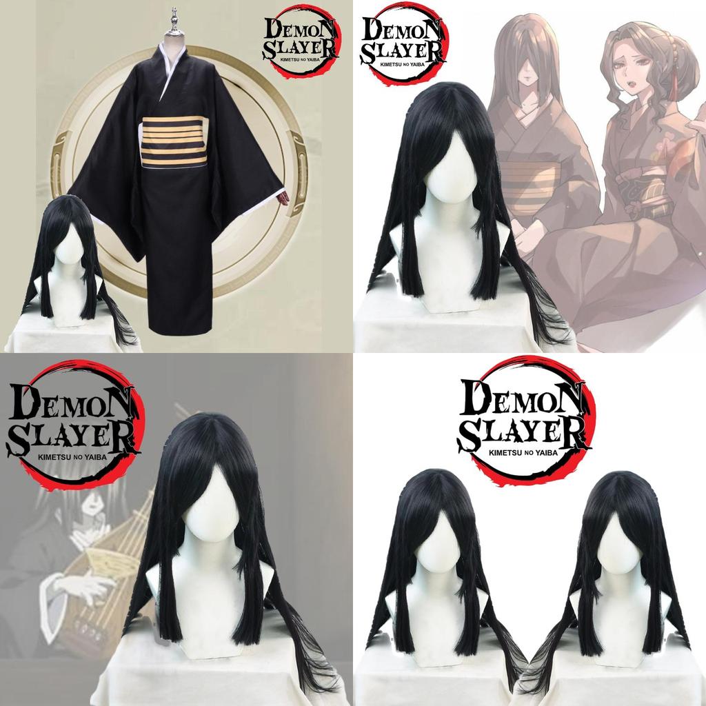Demon Slayer Cosplay Wig For Nezuko High-quality Long Black Hair