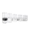 120g Transparente PET-Kunststoff Weithals Make-up- & Cremespenderflasche