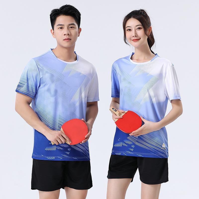 Football Training Clothes Manufacturers Wholesale Table Tennis Badminton Tennis Leisure Sports Competition Clothes Summer New Breathable