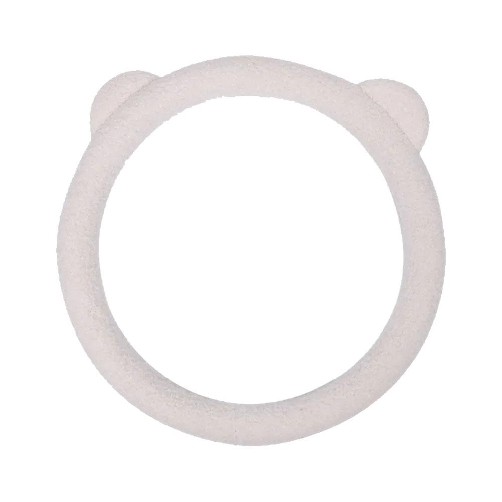 Winter Warm Weich Plüsch Cartoon Bärenohren Auto Innenraumabdeckung Lenkradabdeckung Handgriff Lenkrad Auto 2024 38cm Zubehör B3B8