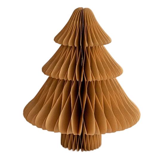 Honeycomb Paper Christmas Tree 3D Foldable Accordion Xmas Tree Winter Tabletop