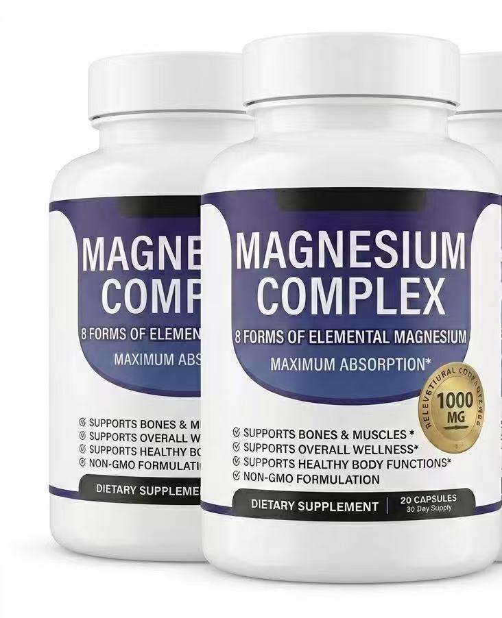 Magnesium Complex 1000mg | 8 Forms of Elemental Magnesium 20 Capsules