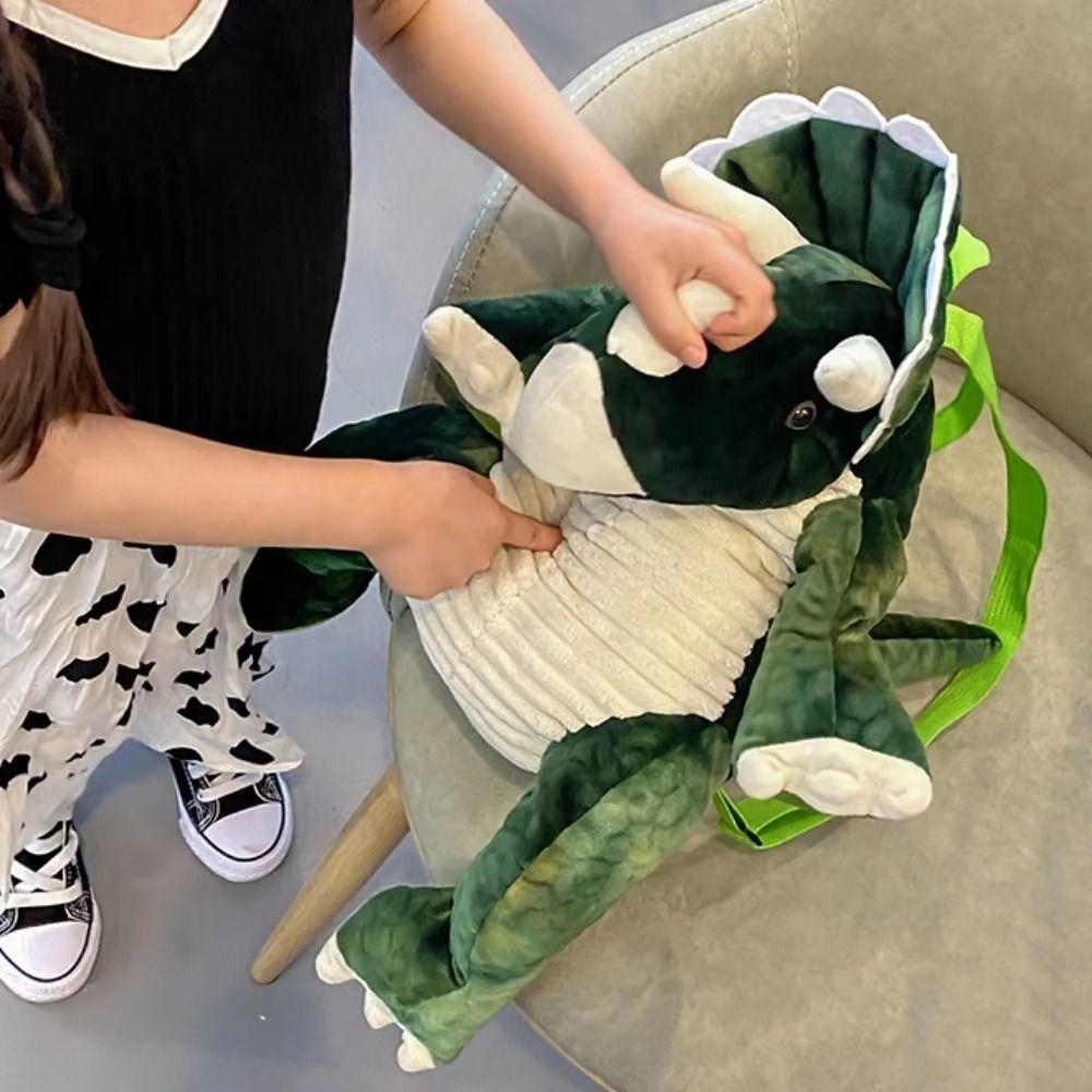 Creative Plush Dinosaur Doll Simulation Dinosaur Cute Dinosaur Backpack  Educational Toy