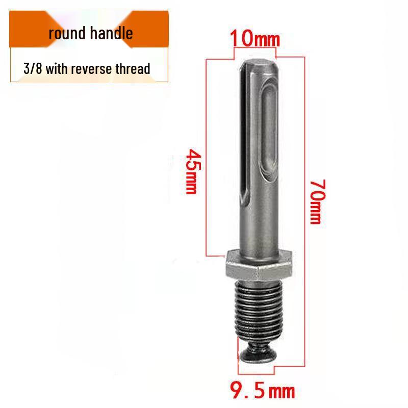 Electric Drill Chuck Adapter for Pneumatic Hammer: Square, Round, Hex Handles