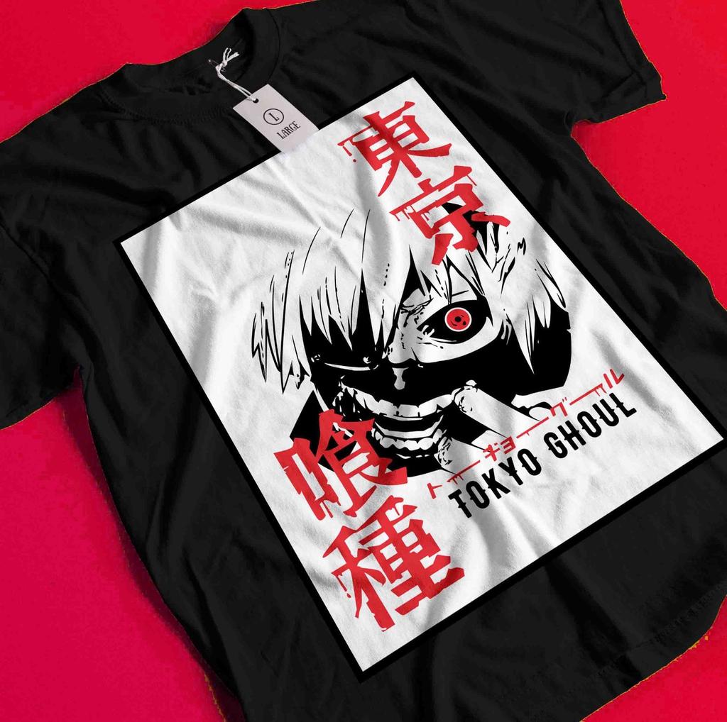 Tokyo Ghoul T-Shirt Ken Kaneki Shirt Juuzou Suzuya Anime Manga Horror Unisex Tee BB943