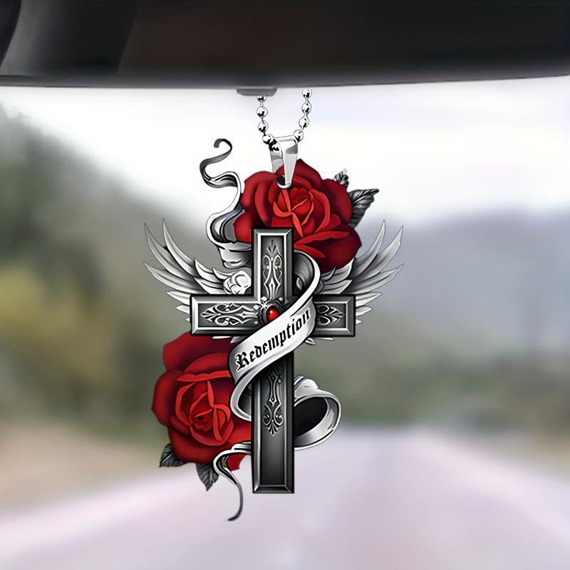 Acrylic Playful Car Decor Quirky Cartoon Hanging Ornament Versatile Bag And Home Use