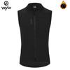 YKYWBIKE Men Cycling Gelit Thermal Fleece Bicycle Windbreaker Sleeveless Bike Vest Windproof Waterproof Cycling Windshield