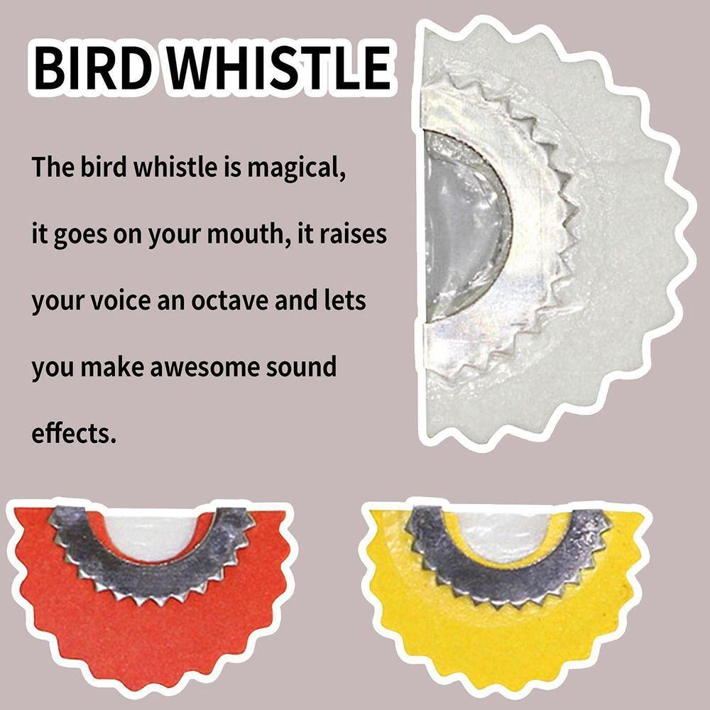 5PCS Magic Fun Bird Caller Toys Tongue Whistle High Quality Bird Whistle  Boys Girls