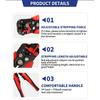 Crimper Cable Cutter Adjustable Automatic Wire Stripper Multifunctional Stripping Crimping Pliers Terminal Hand Tool