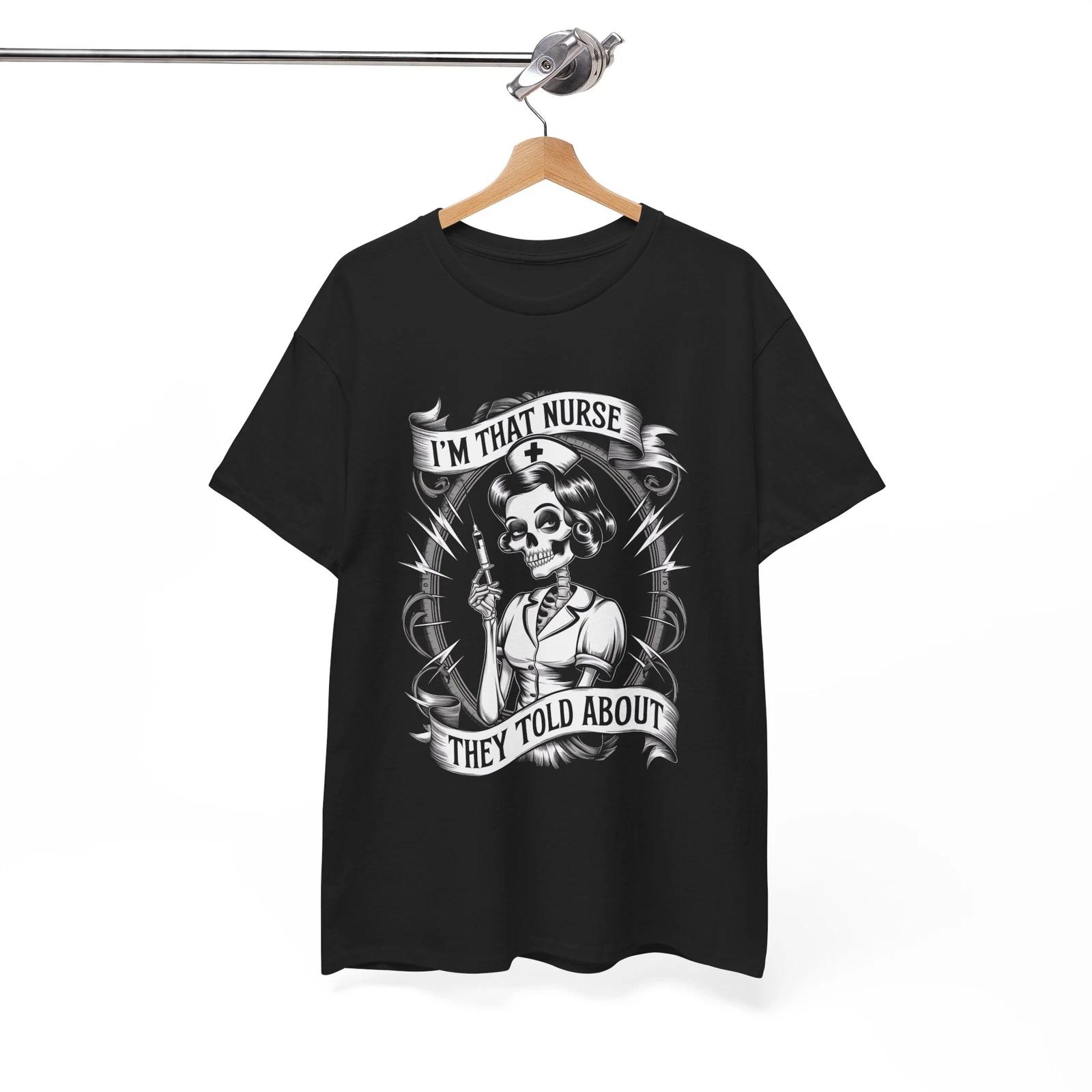 

Skeleton Nurse life T-Shirt - Viral & Funny Tee for Online Humor Fans S