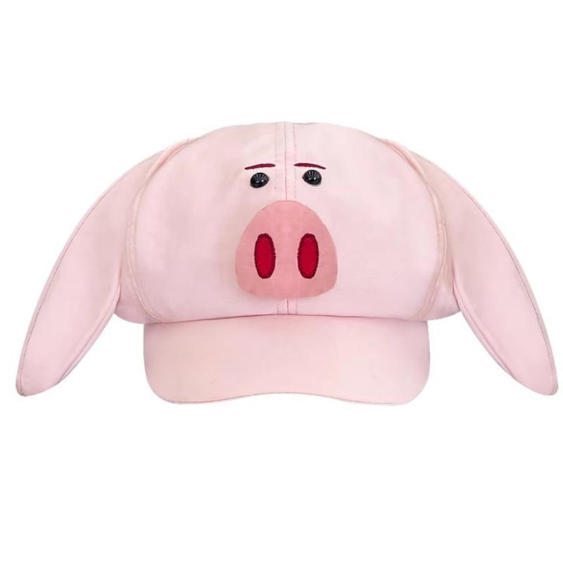 

Novelty Pig Theme Caps Unique Octagonal Hat Comfortable and Breathable For Youth Adults And Teens Everyday Wear 1